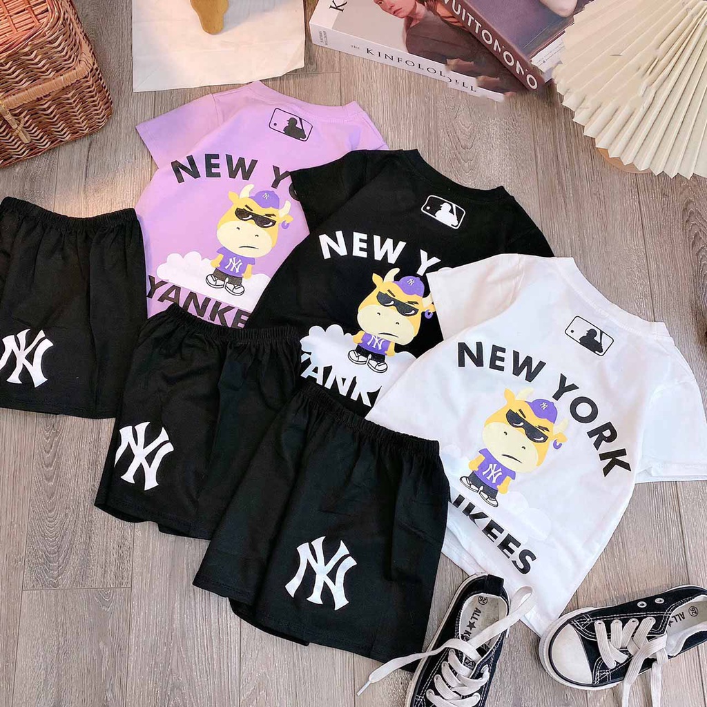 [SIZE ĐẠI] BỘ CỘC TAY NEW YORK CHẤT COTTON MỀM MÁT HÀNG LOẠI 1 PHONG CÁCH CHO BÉ 15-30KG. VIDEO THẬT. XƯỞNG MAY BIBO