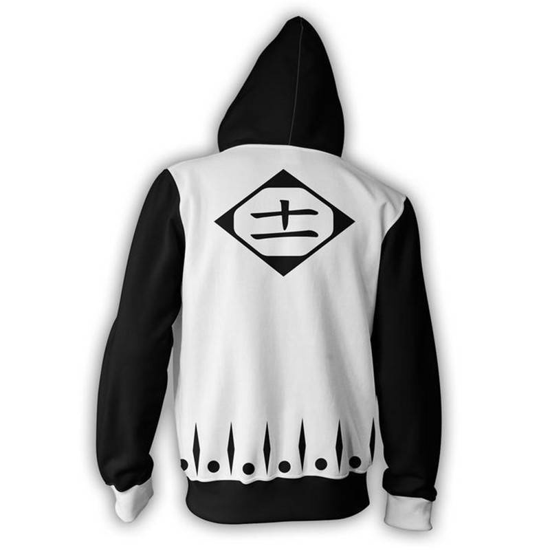 Áo Khoác Dài Tay Dáng Rộng Họa Tiết Hoạt Hình BLEACH Mặc Hóa Trang Nhân Vật Unisex