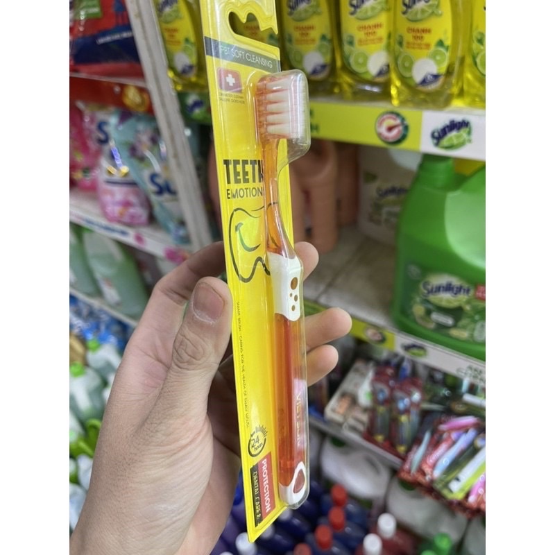 Bàn chải đánh răng đầu nhỏ TEETH Vietsun có lỗ thông hơi đầu lông, chống bẩn tích tụ vi khuẩn, cán uốn dẻo