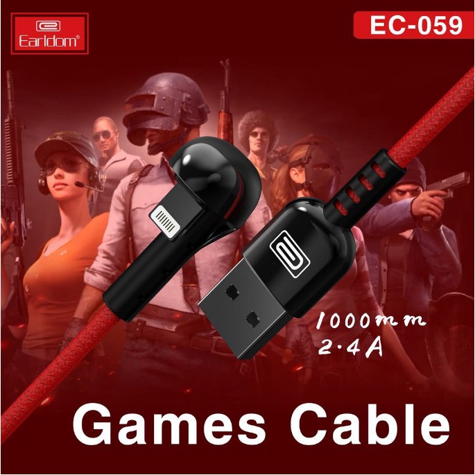 Cáp Dù Sạc Nhanh đầu chữ U Earldom EC-059