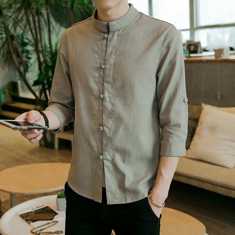 Áo Thun Cotton Lanh Võ Thuật Kung Fu Cánh Chữ Chun Trung Quốc Cho Nam Nữ