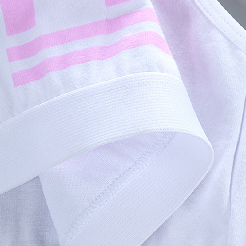 Áo Lót Thể Thao Hai Lớp Họa Tiết Mặt Cười Hoạt Hình Cho Bé Gái