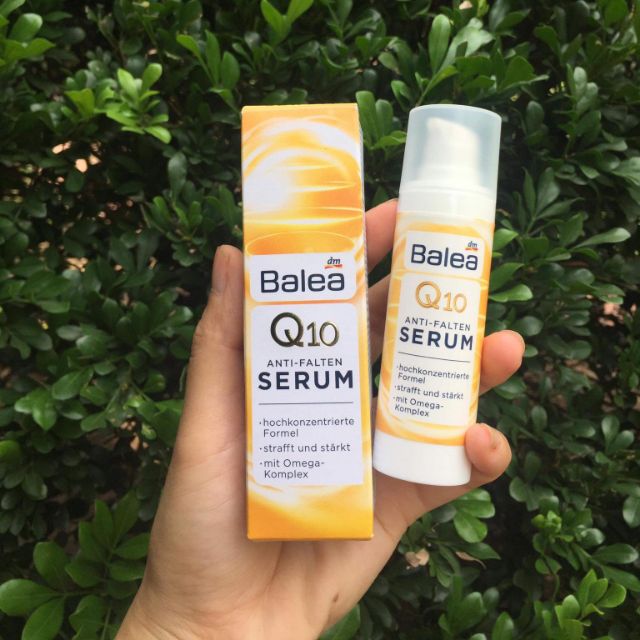 Serum Balea Q10 chống lão hóa tăng đàn hồi trên vùng da mặt cổ, xách tay Đức