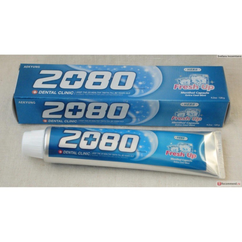 Kem đánh răng ngừa sâu răng và hôi miệng 2080 Fresh Up Hàn Quốc 120g - Hàng Chính Hãng