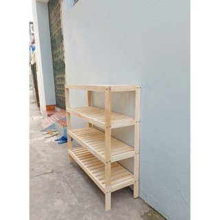 Kệ gỗ để đồ 4 ngăn