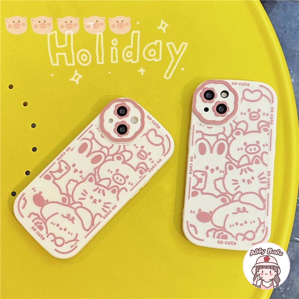 Ốp Điện Thoại TPU Mềm Trong Suốt Chống Sốc In Hình Sở Thú Hoạt Hình Đơn Giản Cho IP 13 12 11 Pro Max X XS XR 8 7 Plus
