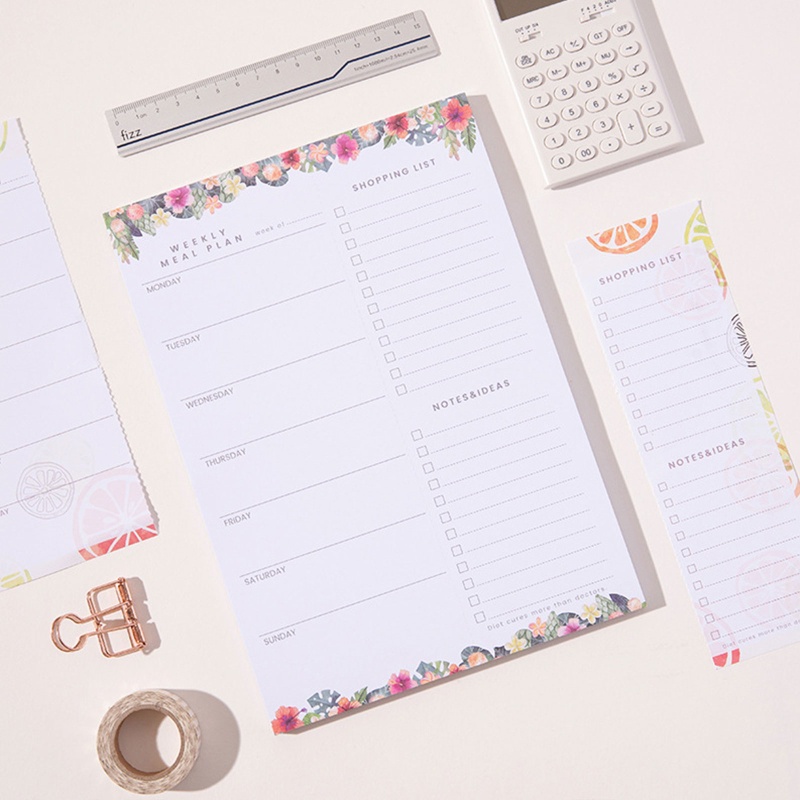 Set 52 Tờ Giấy Ghi Chú Từ Tính Bản Rộng Tiện Dụng