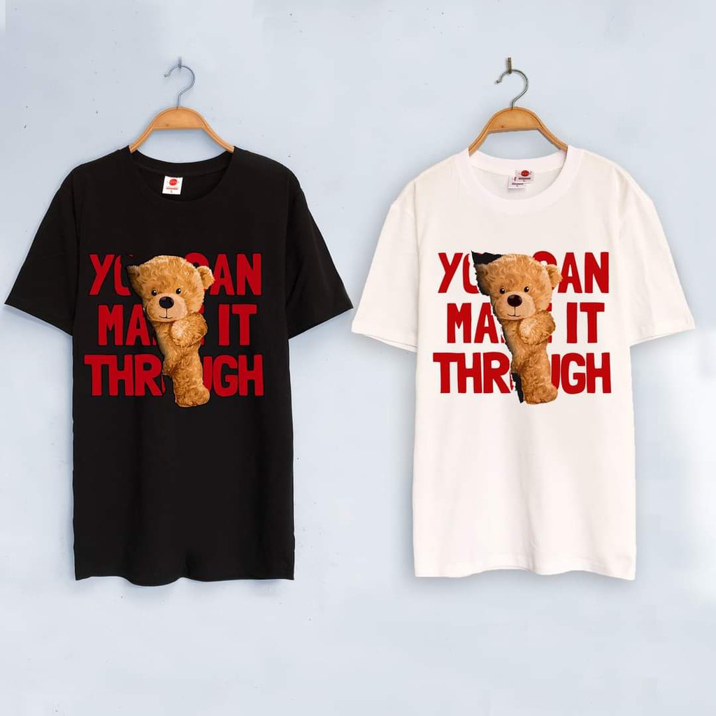 Áo phông tay lỡ form rộng in hình Gấu Teddy nam nữ thun GiiN unisex streetwear chất cotton TS030 | BigBuy360 - bigbuy360.vn
