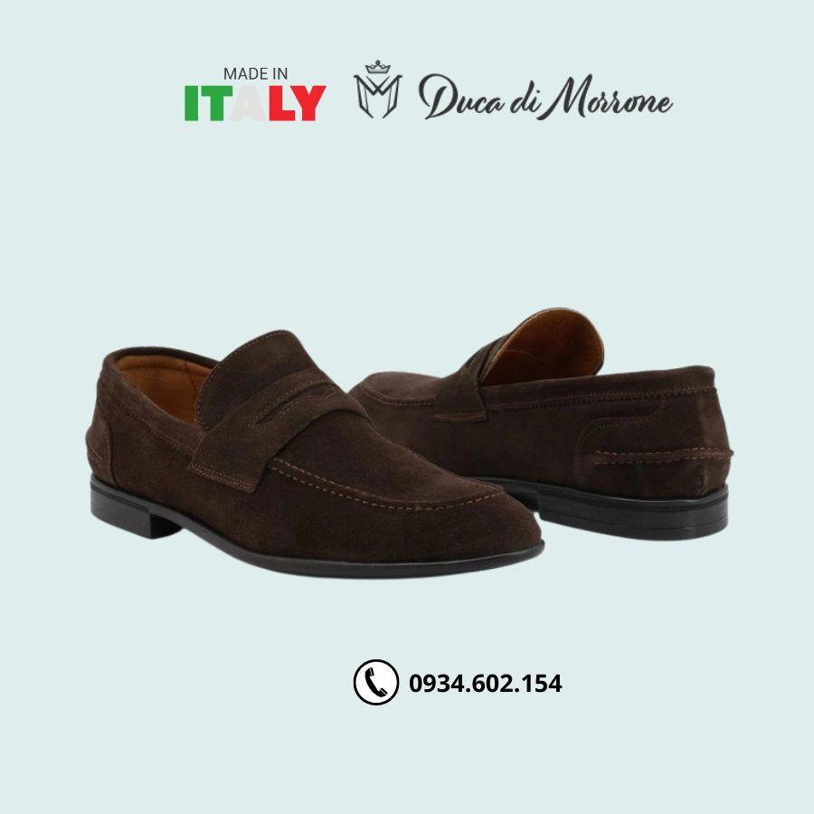 Giày Da Lộn Nam DUCA DI MORRONE Cao Cấp, Khử Mùi, Chống Trơn Trượt Nhập Khẩu Chính Hãng Italy – P101