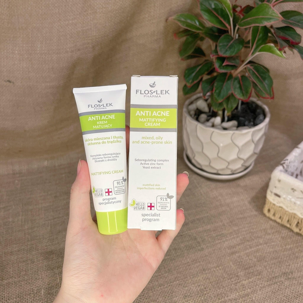 Kem Dưỡng  Floslek Kiểm Soát Dầu và Điều Tiết Nhờn - 50ml