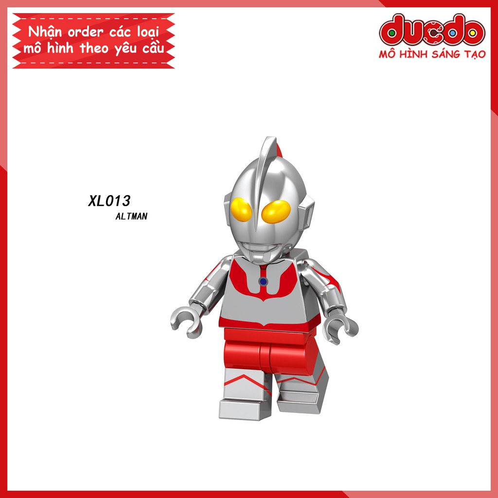 Minifigures siêu nhân điện quang Ultraman - Đồ chơi Lắp ghép Xếp hình Mini Mô hình Ninja LeLe XL013