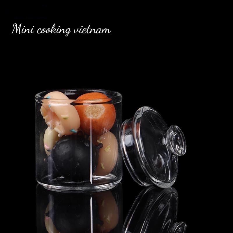 Mô hình lọ thuỷ tinh cho nhà búp bê / Mini cooking vietnam