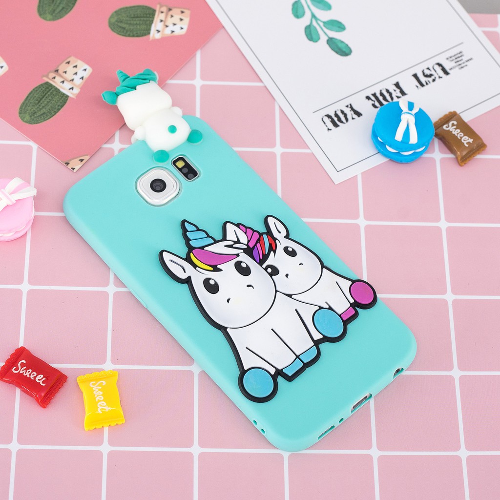 Ốp điện thoại silicon thiết kế hoạt hình dễ thương cho Samsung S6 Edge | BigBuy360 - bigbuy360.vn