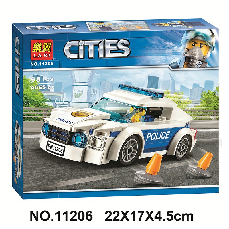 Mô Hình Xe Cảnh Sát Lắp Ráp lego 11206