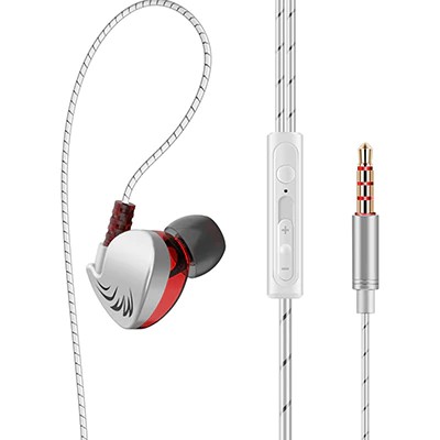 QKZ Earphone Gaming Headset With Mic Hifi Bass Music Earphones Clamp For Samsung For Xiaomi Earbud