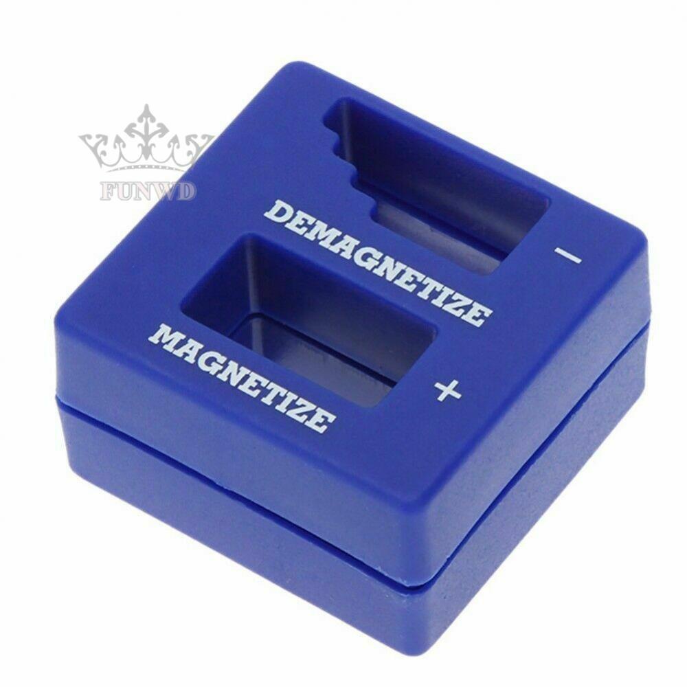 【FUNWD】Magnetizer Demagnetizer Magnetism Plastic Red Screwdriver Tool 1Pc 53*50*29mm