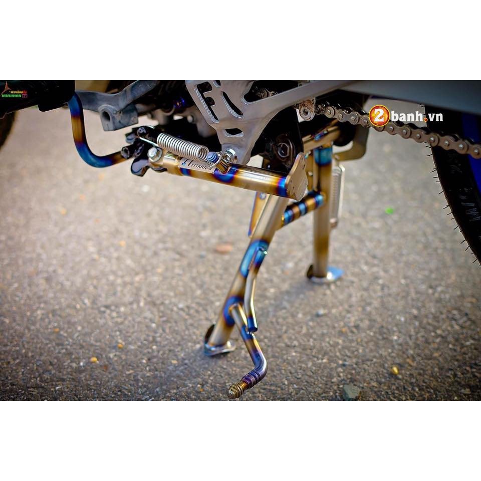 Chân chống xe máy kim loại Titan cho Exciter Wave Dream Sirus Winer