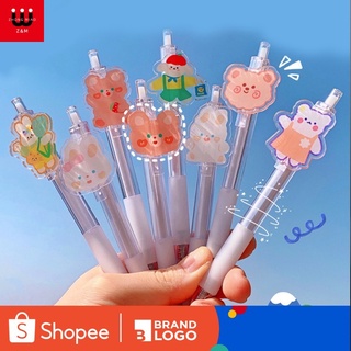 Bút bi hoạt hình dễ thương, bút mực đen 0.5mm dễ thương