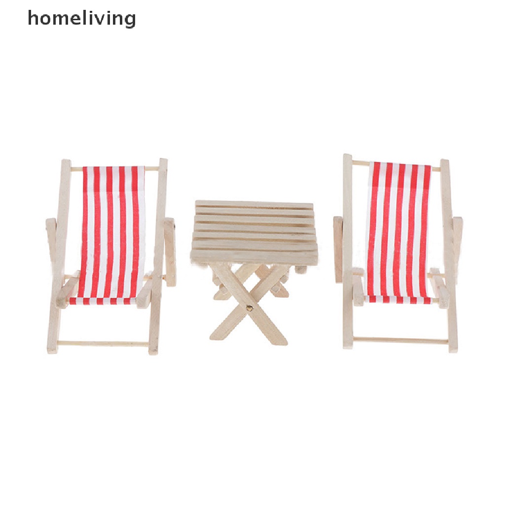 Ghế Gỗ Gấp Gọn Mini Tỉ Lệ 1: 12 Trang Trí Nhà Búp Bê