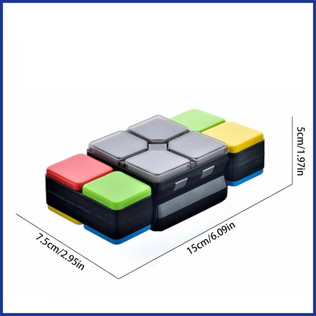 Đồ Chơi Khối Rubik Phát Nhạc Đèn Nhấp Nháy Kích Thích Trí Nhớ Và Phát Triển Trí Não Mini Với 4 Trò Chơi