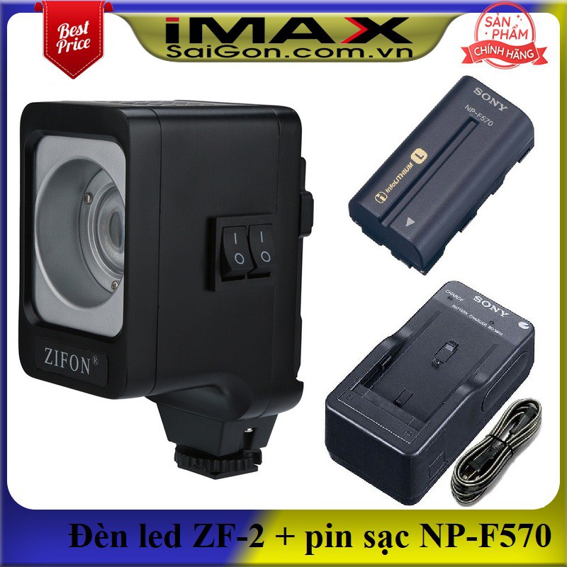 Đèn Led Video Zifon ZF-2 Pro Version II (New) + Bộ 01 pin và 01 sạc NP-F570