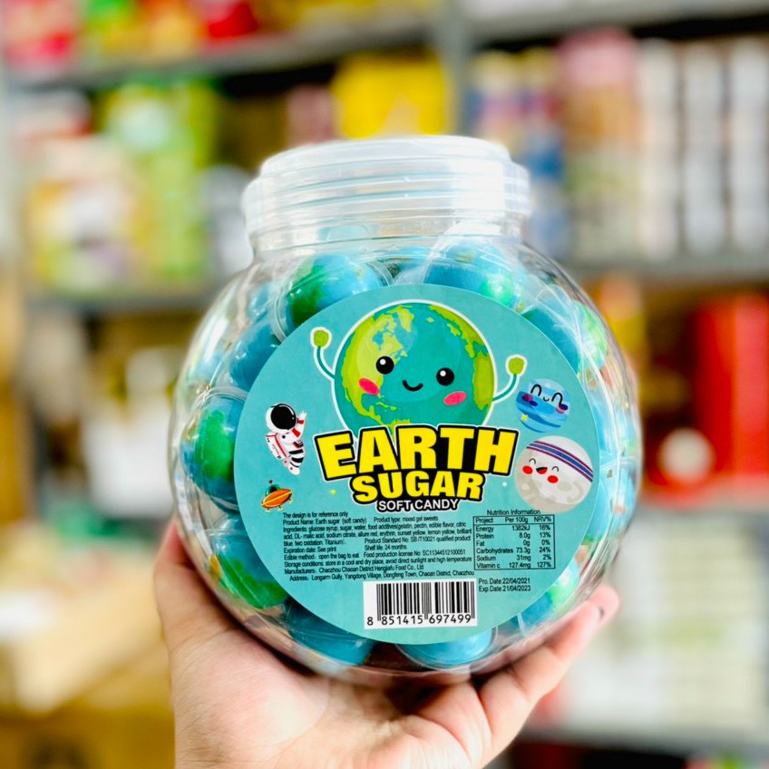 Kẹo dẻo trái đất Earth Sugar HongKong | BigBuy360 - bigbuy360.vn