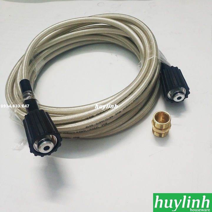 Dây cao áp ren 22 cho máy rửa xe 7 mét - 15 mét - 30 mét