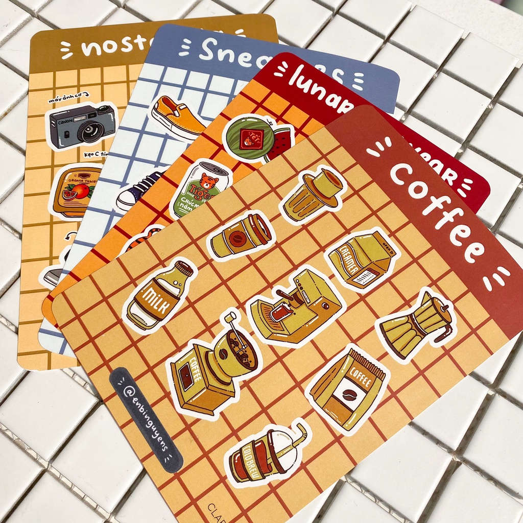 Sticker Vật Dụng, Đồ Chơi Việt Nam Dễ Thương by Enbinguyen | Hidari Shop