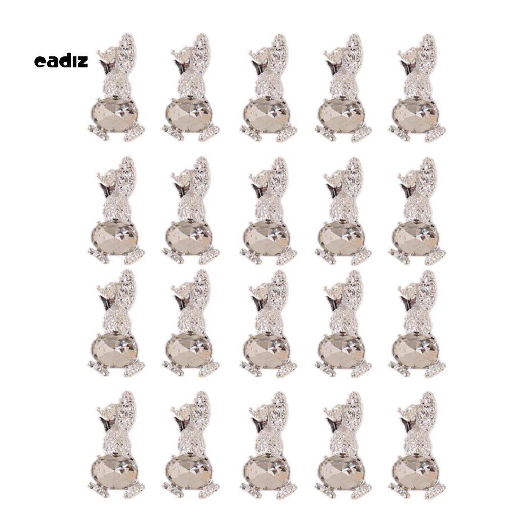 Set 20 Phụ Kiện Trang Trí Móng Tay Nghệ Thuật Màu Sắc Tươi Sáng Phong Cách Retro