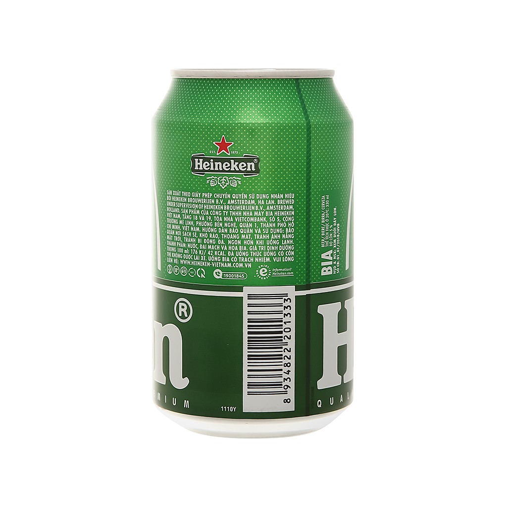 6 Lon Bia Heineken 330ml