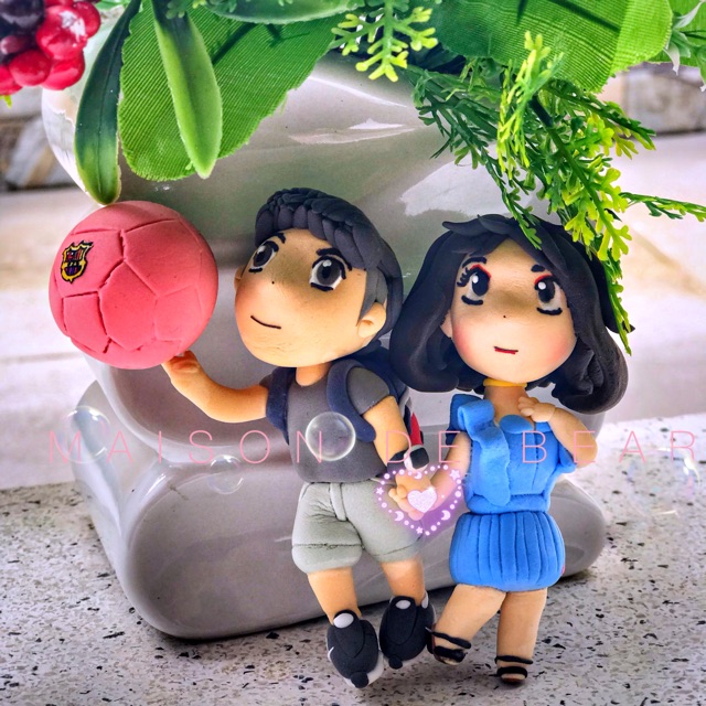 Tượng chibi đất sét độc đáo