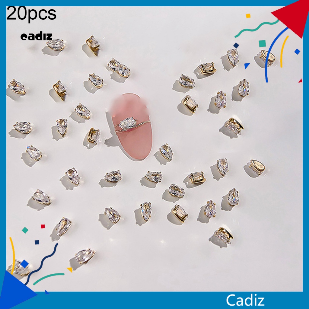 Phụ Kiện Đá Trang Trí Móng Tay Hình Giọt Nước/ Mắt Ngựa DIY Cho Nữ