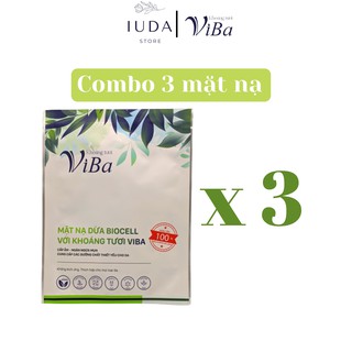 Combo 3 mặt nạ dừa Biocell VIBA dưỡng ẩm, dưỡng da, cấp ẩm, giảm mụn, giúp sáng da - IUDA Store