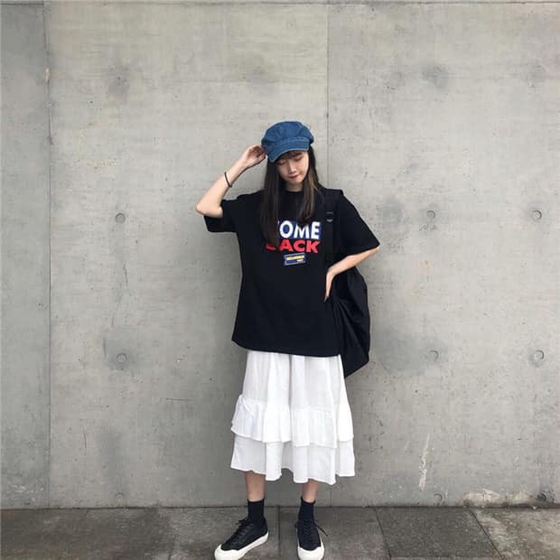 [C23] Chân váy ulzzang KAKI 2 TẦNG dáng suông cạp chun chất kaki dày dặn cực tôn dáng nữ tính (sỉ từ 5sp bất kì) | BigBuy360 - bigbuy360.vn