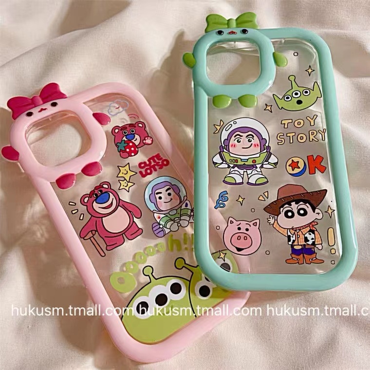 Ốp Điện Thoại Dẻo Trong Suốt Họa Tiết Hoạt Hình Ba Mắt Dễ Thương Chống Sốc Cho iPhone 13 12 11 Pro Max 2023