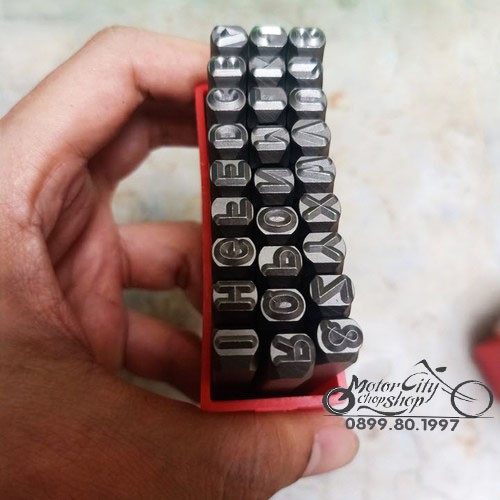 Bộ Đục Chữ Và Số 5mm - Xuôi