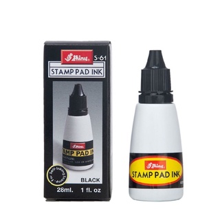 Mực dấu shiny ba màu xanh đỏ đen lọ 28ml