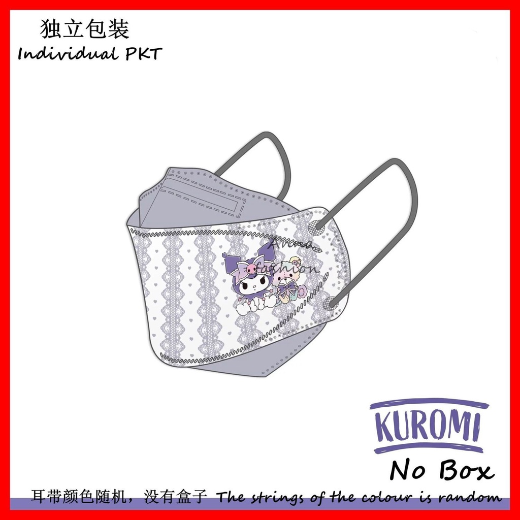 Set 10 / 30 Khẩu Trang 4 Lớp KF9.4 Họa Tiết Hoạt Hình Dùng Một Lần Dành Cho Người Lớn