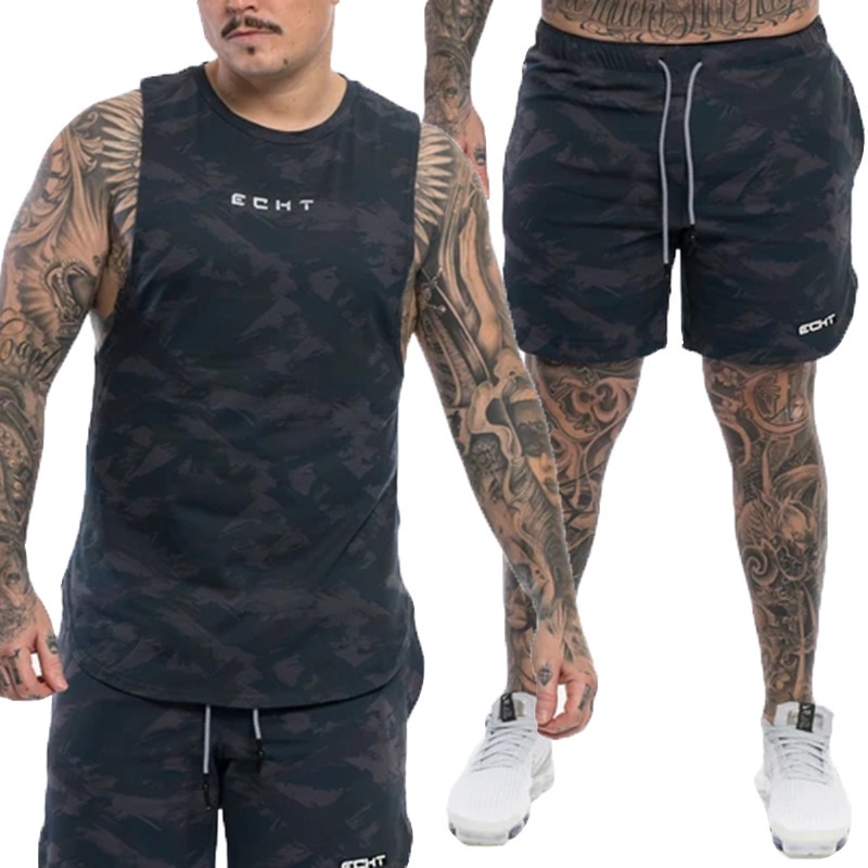 [ GYMEN ] Quần short thể thao nam  thoải mái nhanh khô chạy bộ tập thể dục thoáng khí quần bóng rổ  cỡ lớn  ngoài trời   huấn luyện  hút mồ hôi