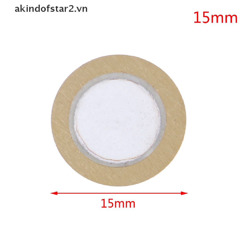 10 đĩa trống kích hoạt cảm biến âm thanh piezo 12-50mm
