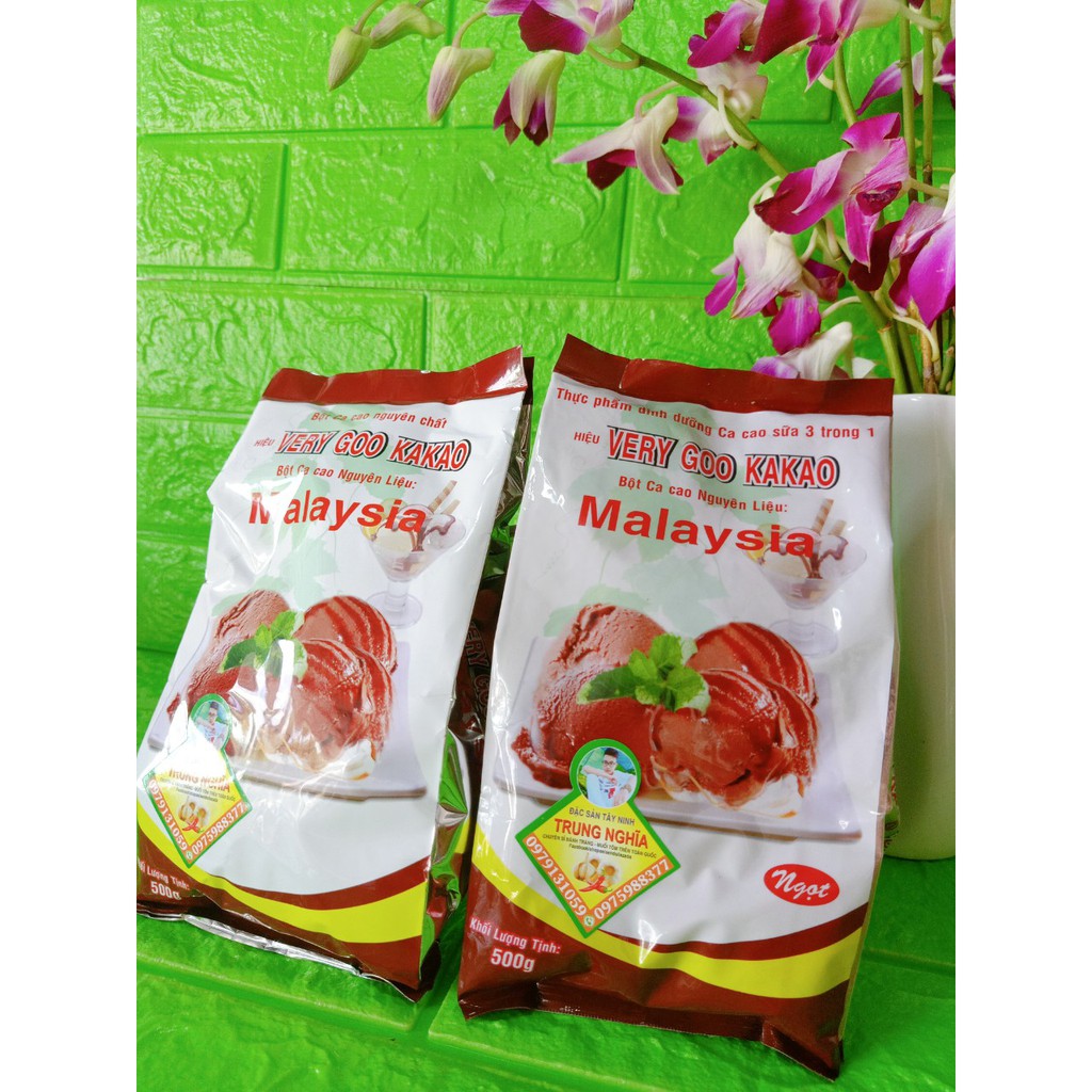 [500G] Bột Ca Cao Đắng Nguyên Chất TRUNG NGHĨA