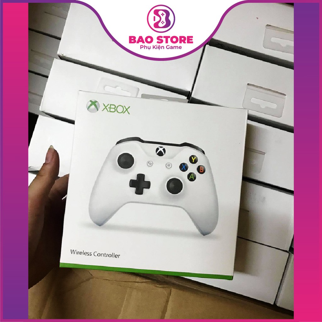 Tay cầm Xbox One S 2nd NOBOX tích hợp jack 3.5mm, bảo hành 1 tháng l Dùng được USB adapter Win 10, hàng chính hãng