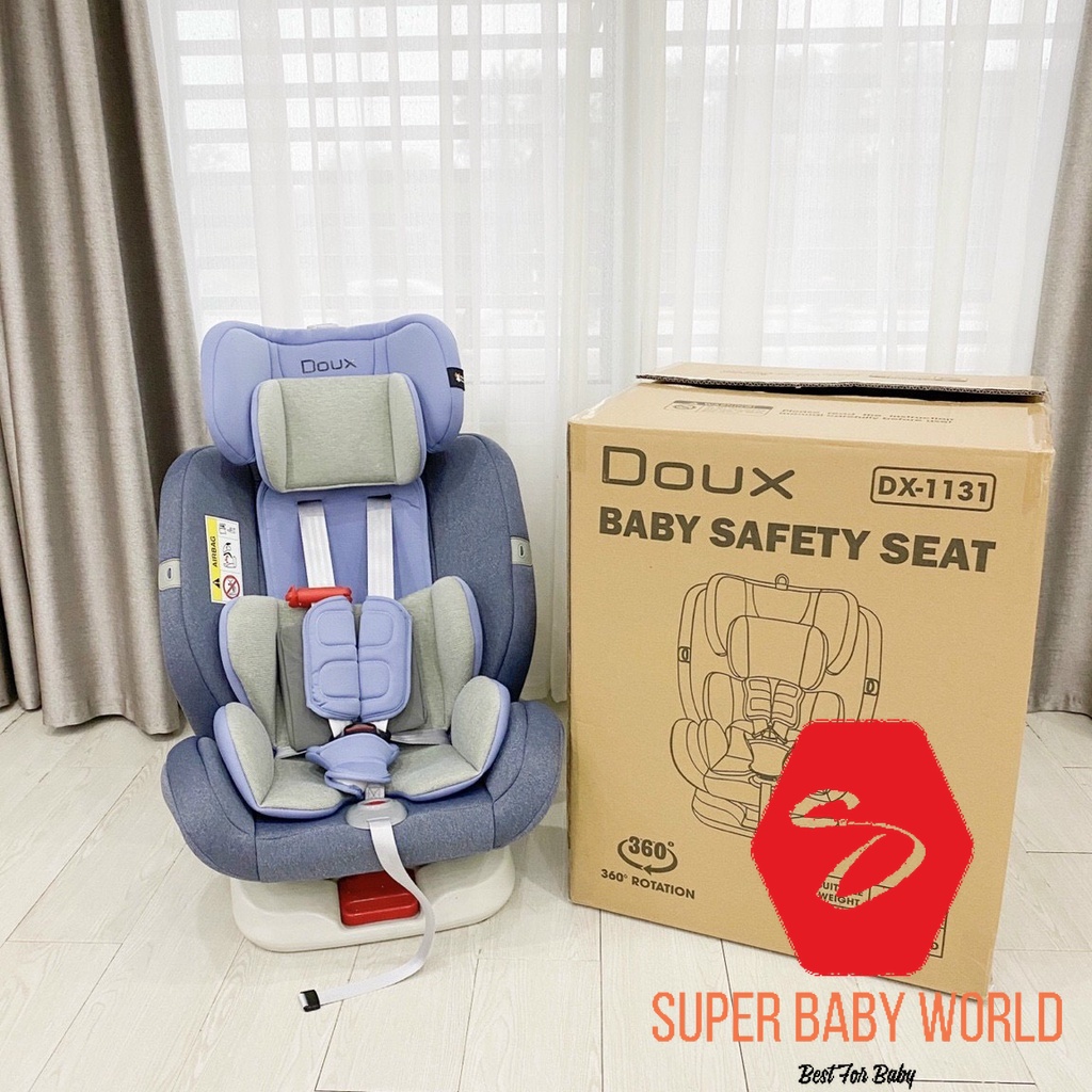 Ghế ngồi ô tô trẻ em Doux DX-1131 quay 360 độ isofix