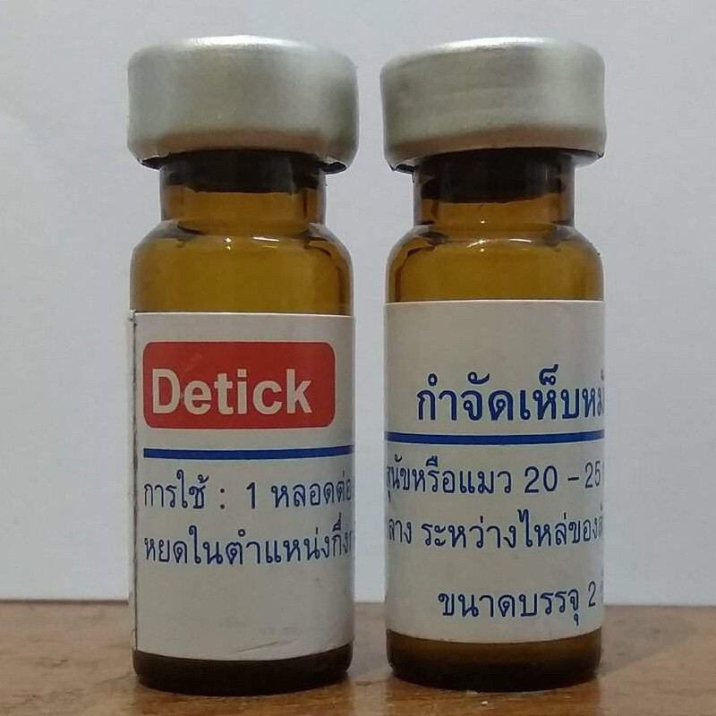 Thuốc nhỏ gáy trị ve rận chó mèo Detick