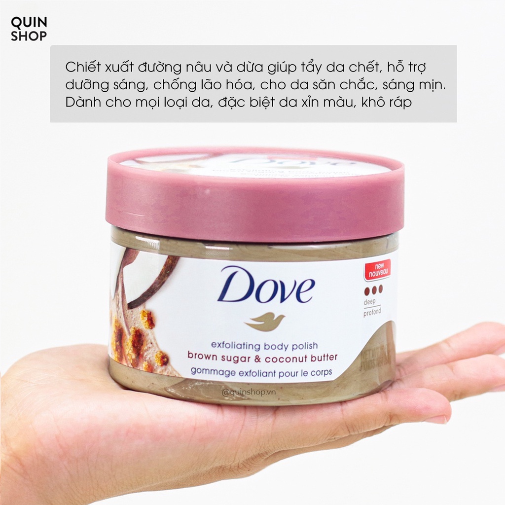 Tẩy Da Chết Toàn Thân Dove Creme Dusch Peeling, Exfoliating Body Polish