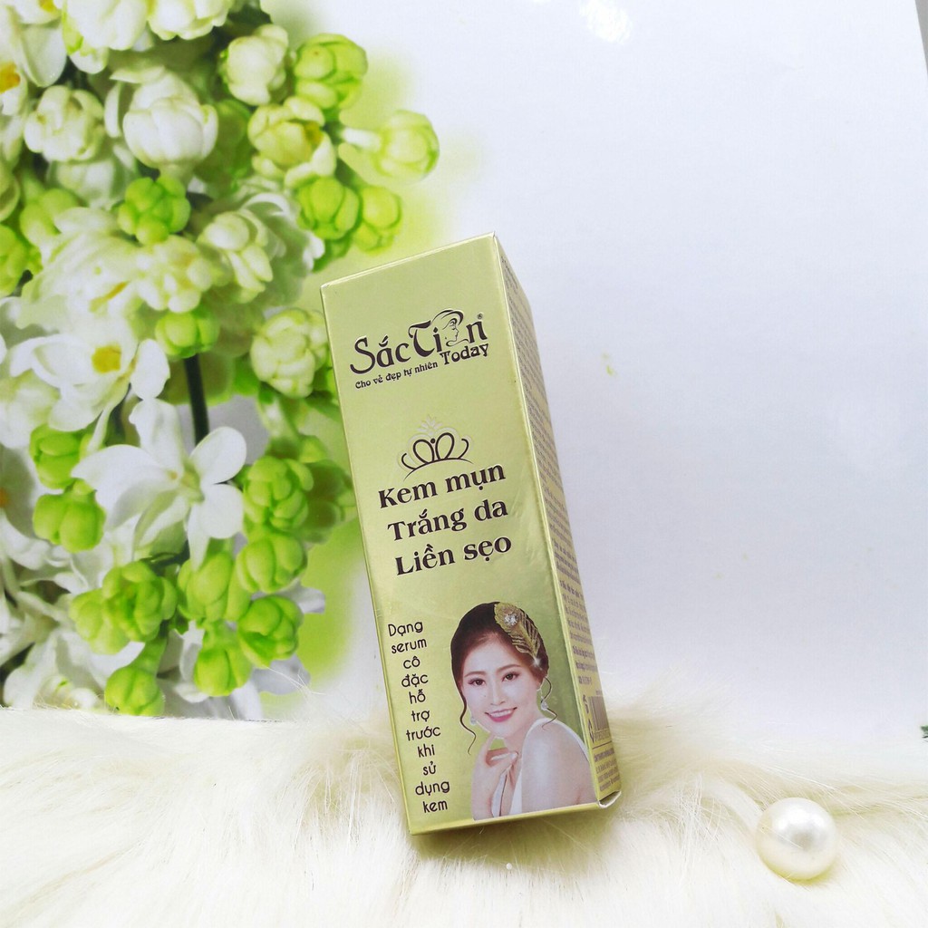 Kem mụn, trắng da, liền sẹo Sắc Tiên Today 10ml (serum) cho mọi loại da, hiệu quả sau 7 ngày sử dụng (hàng chính hãng)