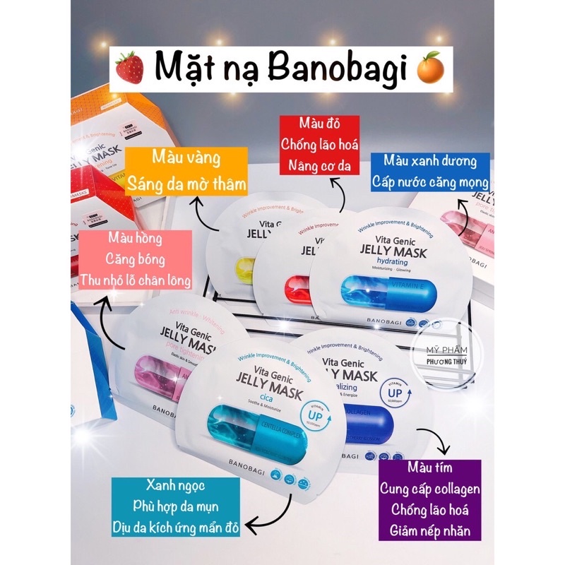 [Bán lấy 5 sao] Mặt nạ Banobagi jelly mask