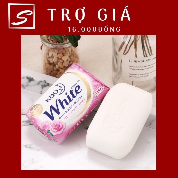 Xà phòng ( xà bông ) Tắm Kao White 130g số 1 Nhật Bản