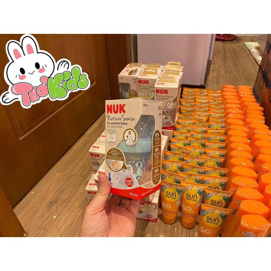 Bình sữa NUK Nature Sense - Hàng Nội Địa Đức