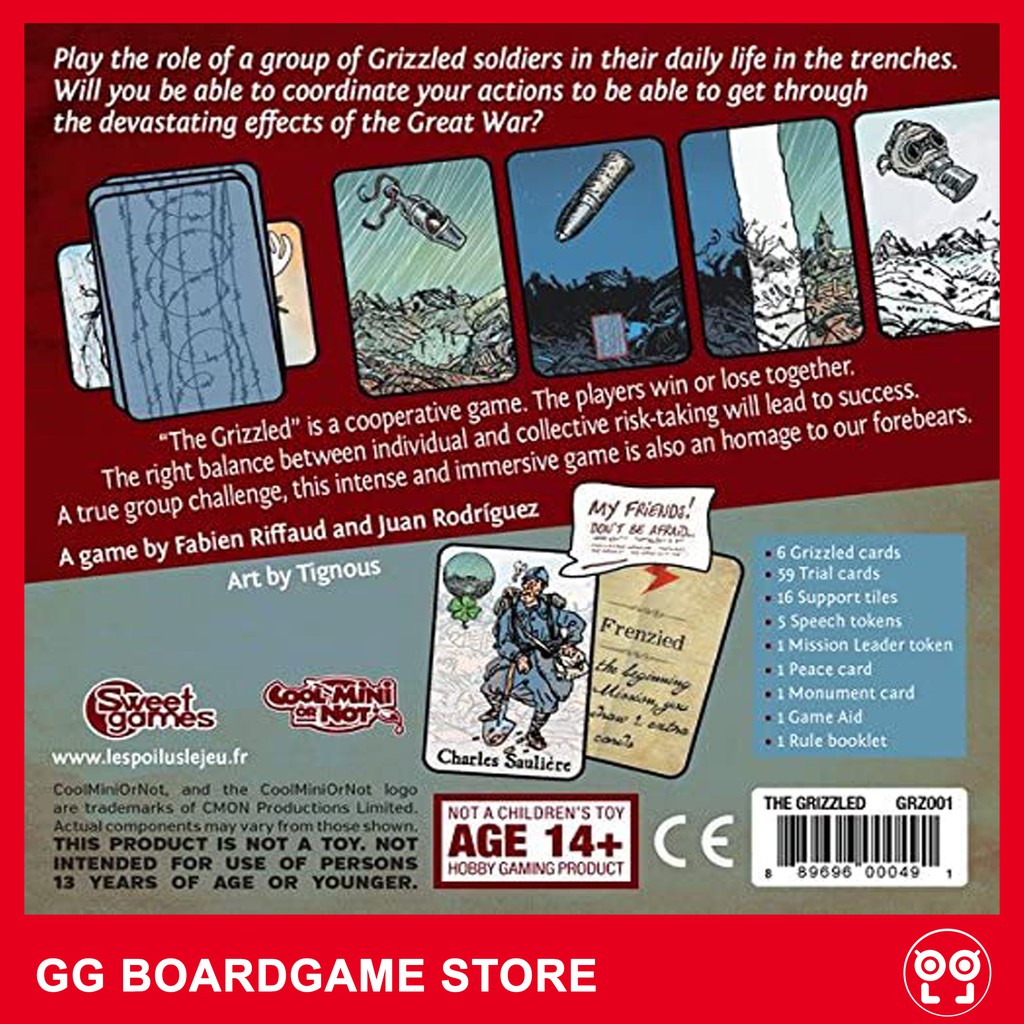 Trò chơi The Grizzled - Board Game Chiến Thuật Phối Hợp